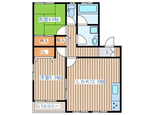 GREEN-COASTたいわ Southの物件間取画像